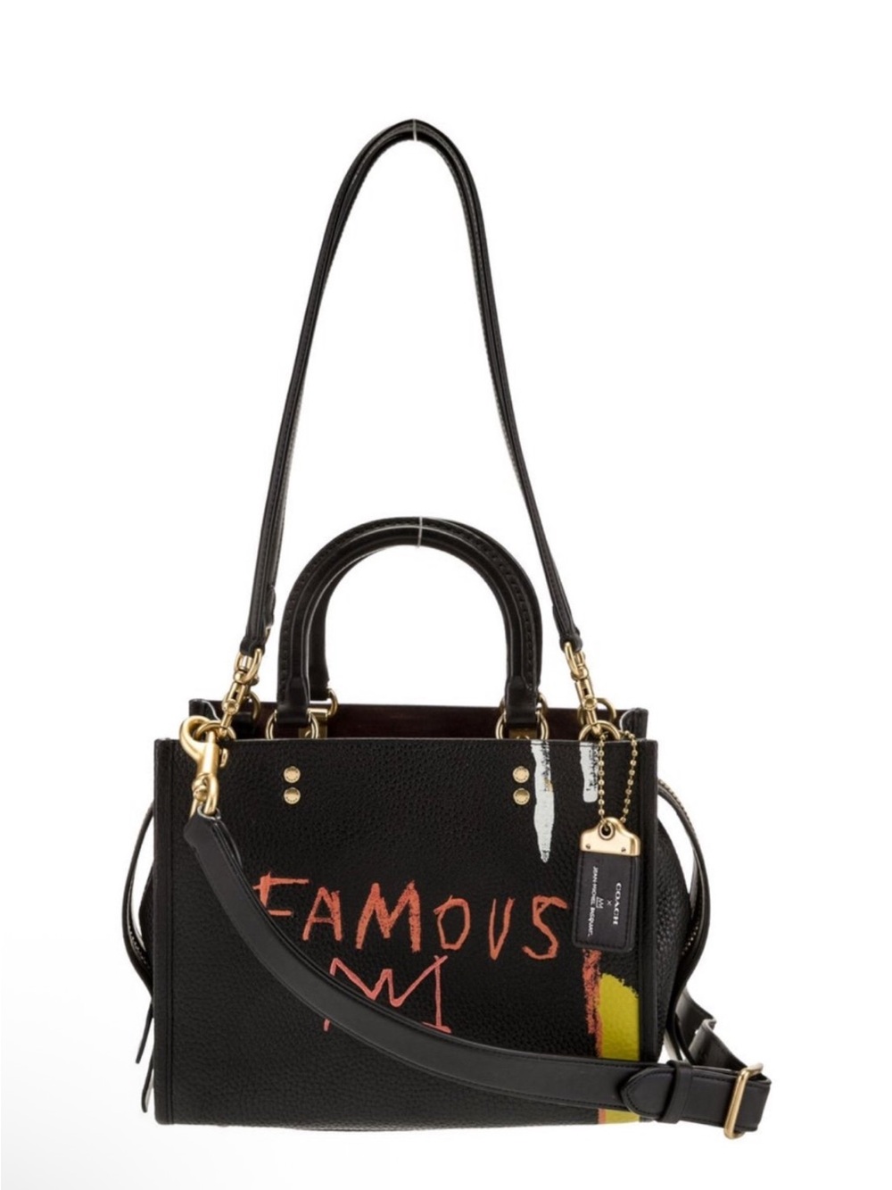 Coach X Jean Michel Basquiat Famous Crown Rogue Bag 25